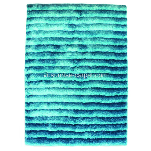 Polyester pha trộn sợi 3D rậm Rug